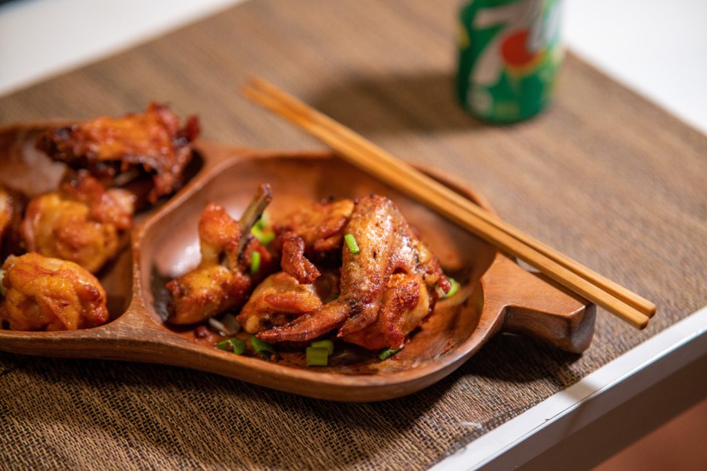 Asian chicken stir fry with chopsticks. Find chicken in restaurants near you.
