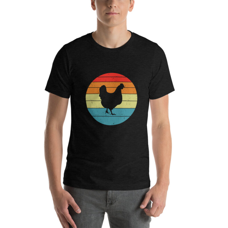 Retro Chicken Short-Sleeve Unisex T-Shirt - Image 4
