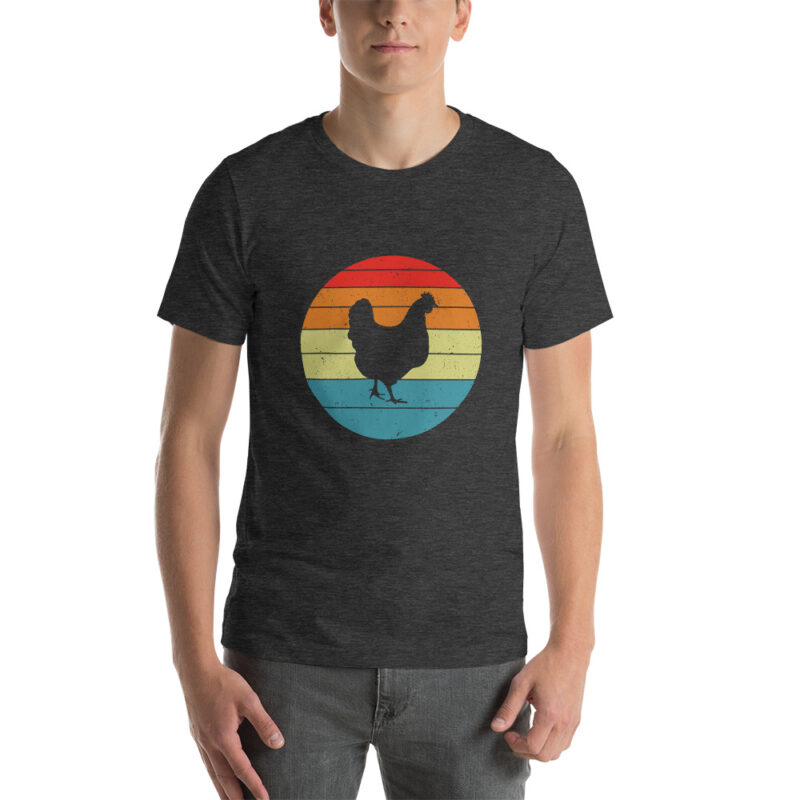 Retro Chicken Short-Sleeve Unisex T-Shirt - Image 7