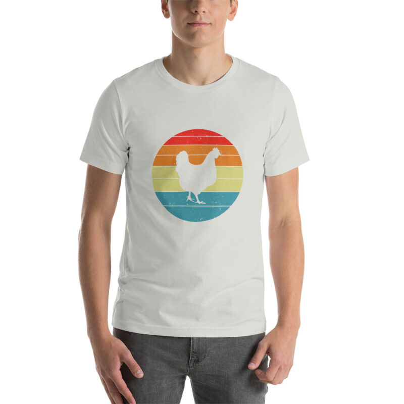 Retro Chicken Short-Sleeve Unisex T-Shirt - Image 15