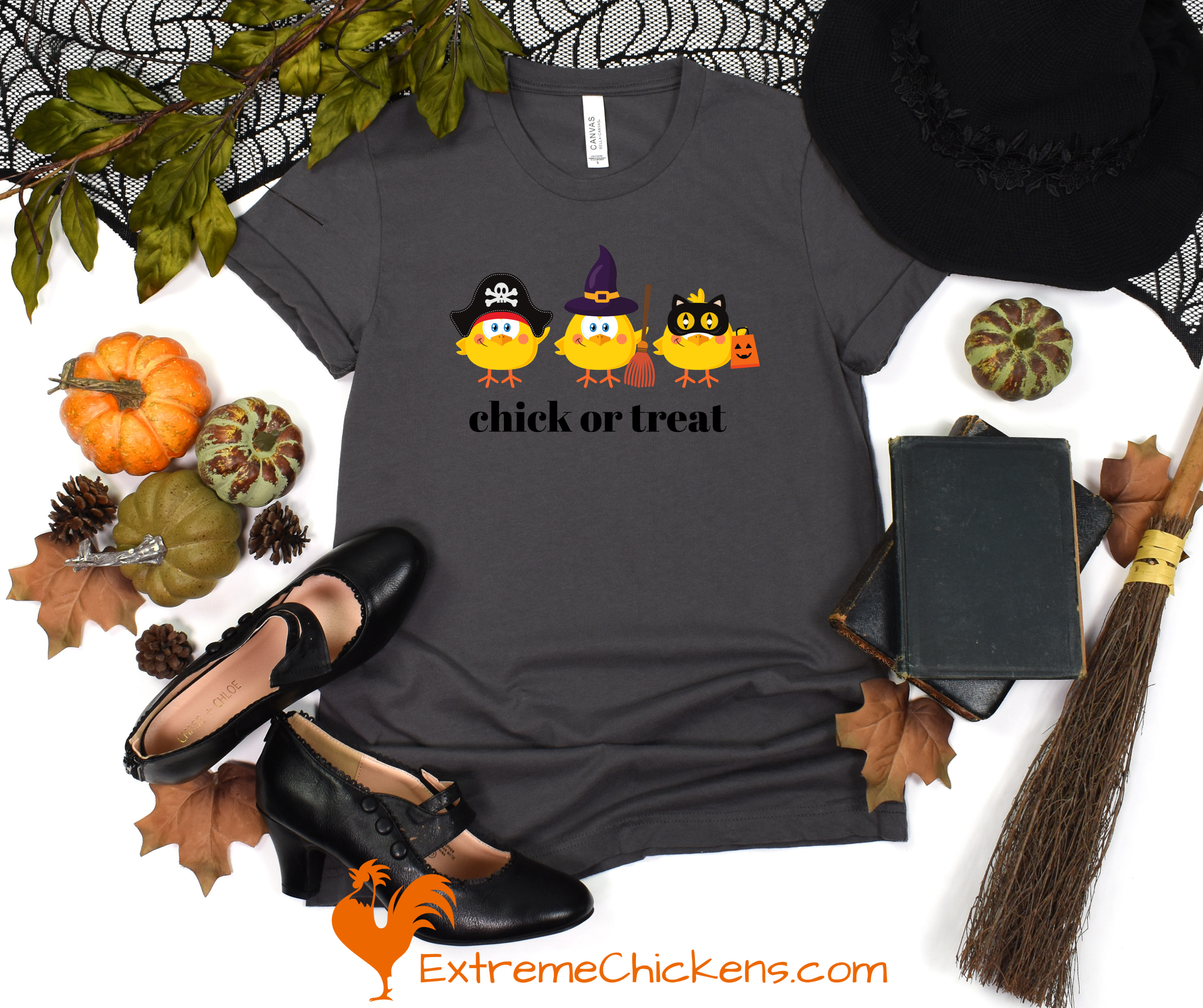Chick or Treat Halloween Short-Sleeve Unisex T-Shirt