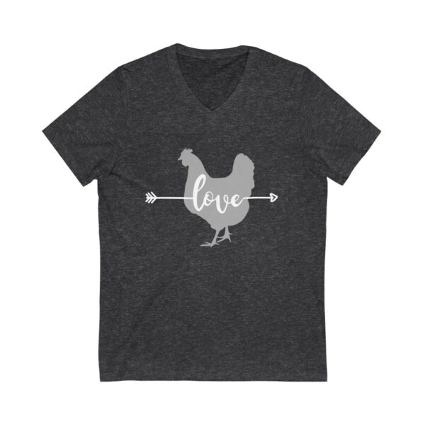 Chicken Love Unisex Jersey Short Sleeve V-Neck Tee