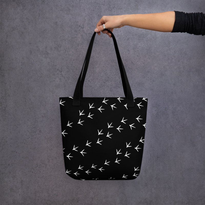 Chicken Footprints Tote Bag