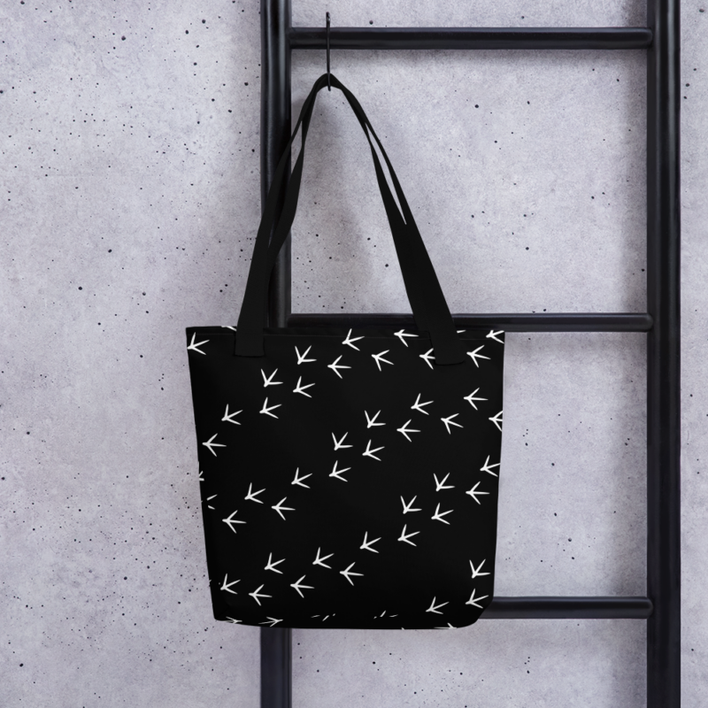 Chicken Footprints Tote Bag